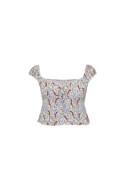 TK Maxx - Women - white & grafitti top &pound;7.99 (RRP &pound;25.00)