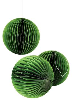 Green Paper Baubles
