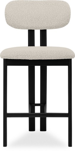 Arbor Kitchen Stool, Speckled Stone Sustainable Boucle