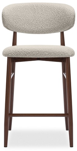 Cult Furniture Halston Kitchen Stool, Speckled Stone Sustainable Boucle &pound;169