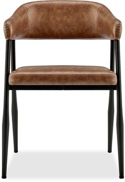 Presley Carver Dining Chair, Vintage Tan