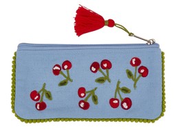 Homesense Blue Pencil Case With Cherries £4.99