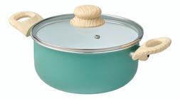 Kitchen - Teal Wood Lidded Pot &pound;17.99