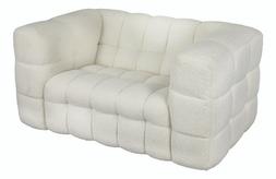 Living Room - White Boucle Sofa &pound;599.99