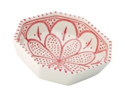 Outdoor Dining - Red and White Painted Dish &pound;9.99