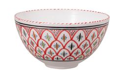 Red Detailed Bowl