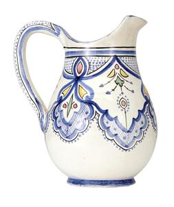 White,blue summer jug
