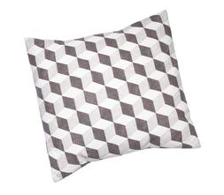 Grey & White Checked Cushion