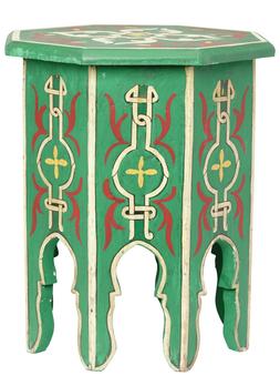 Green six leg table