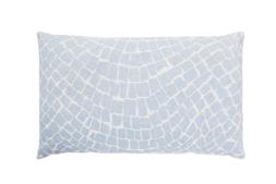 Blue and White Mosaic Cushion