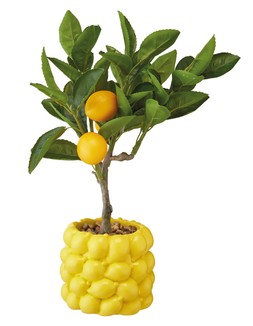 4. Homesense - Artificial lemon tree in yellow pot - £14.99