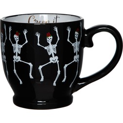 Black Creep It Real Dancing Skulls Mug &pound;3.99