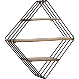 black three tier diamond shelf 24.99
