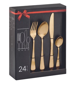 Easter set of 24 pieces gold cutlery &pound;39.99