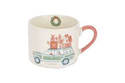 Fi5018 Homesense Cream Car Xmas Mug £4.99 (RRP) 18357