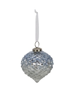 Fi5018 Homesense Silver Cone Ornements £3.49 18453