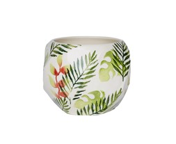 Garden Print Flower Pot &pound;6.99