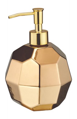 Gifting gold multifaceted soap dispenser RRP 9.99