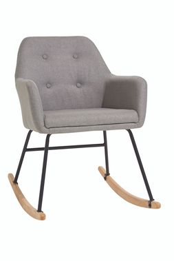 grey rocking chair