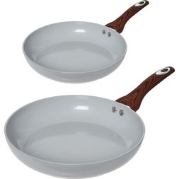 2 Pack Grey Frying Pans