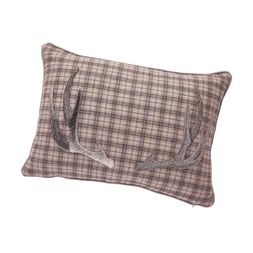 Homesense - Grey Tartan Cushion, &pound;12.99