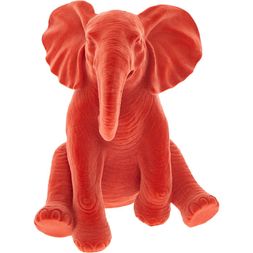 Orange Elephant Ornament