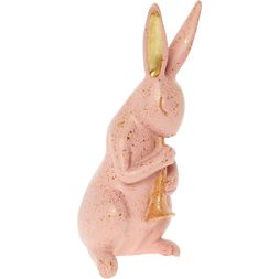 Pink Resin Bunny Ornament
