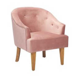 Homesense - Pink Velvet Chair, &pound;129.99
