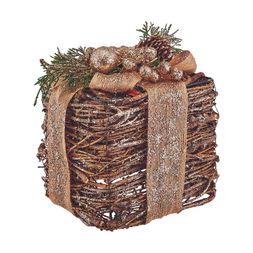 Homesense - Small Wicker Present Ornament, &pound;16.99