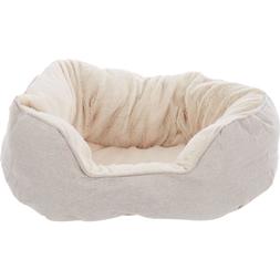Hs Grey Faux Fur Lined Dog Bed 12.99