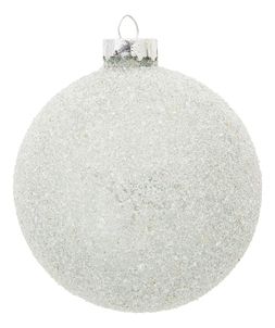 minimalist frosted bauble