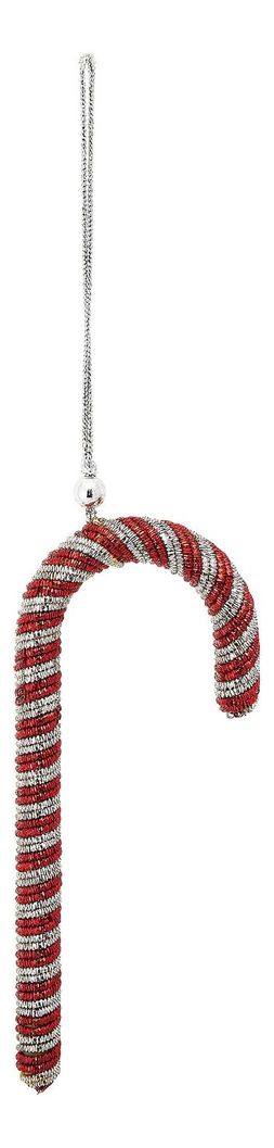 traditonal red & silver candycane decoration