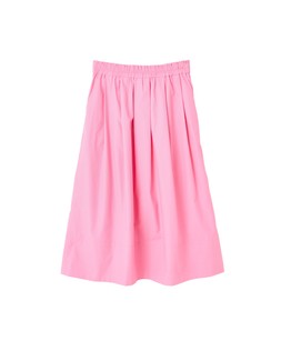 Pink Poplin Skirt