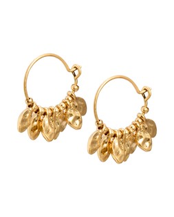 Mae Gold Tone Cluster Charm Hoop Earrings2155715 PR