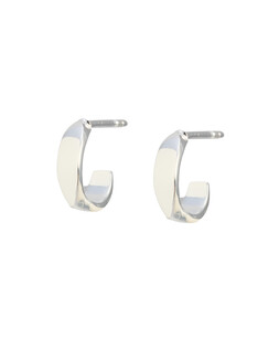Marlowe Faceted Silver Plated Hoop Earrings	£24 €31.5