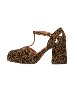 Esska Chazza Leopard Platform Heels £175