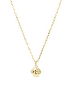 Marie Cupcake Charm Gold Plated Pendant Necklace £48 €63