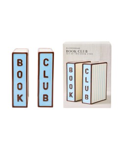 Book Club Striped Ceramic Book Ends £45
