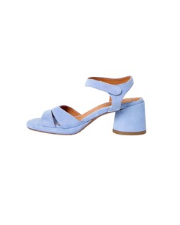 Esska Olivia Blue Suede Heeled Sandals £155