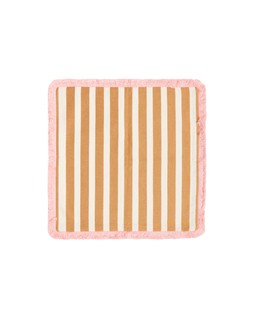 Issey Orange & White Striped Cushion Cover 45x45cm