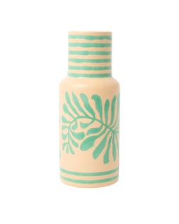 Lucia Green Floral Ceramic Vase