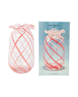 Palmera Red Swirl Glass Vase £35