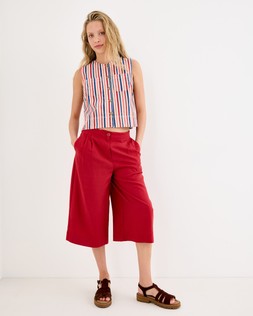Red Longline Pleat Waist Shorts £60 €78