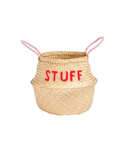 Stuff Embroidered Seagrass Storage Basket £19.50