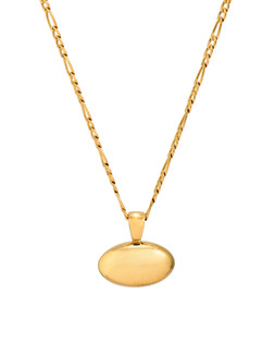 Tara Gold Tone Waterproof Oval Pendant Necklace £32.50 €42.50