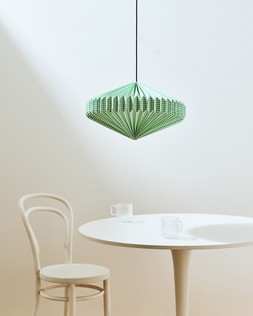 Vadella Green Gingham Paper Lamp Shade £35