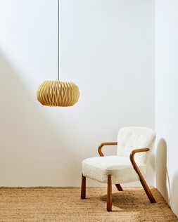 Vadella Yellow Gingham Paper Lamp Shade £35
