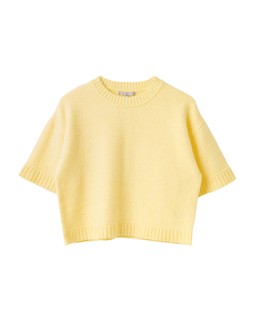 Yellow Crew Neck Short Sleeve Knitted T-Shirt £60