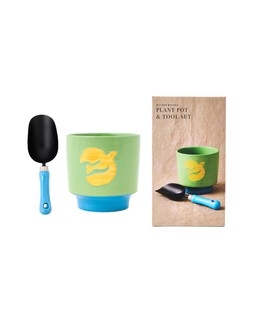 Bird Plant Pot & Trowel Gardening Gift Set