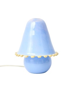 Addi Small Sculptural Blue Glass Desk & Table Lamp